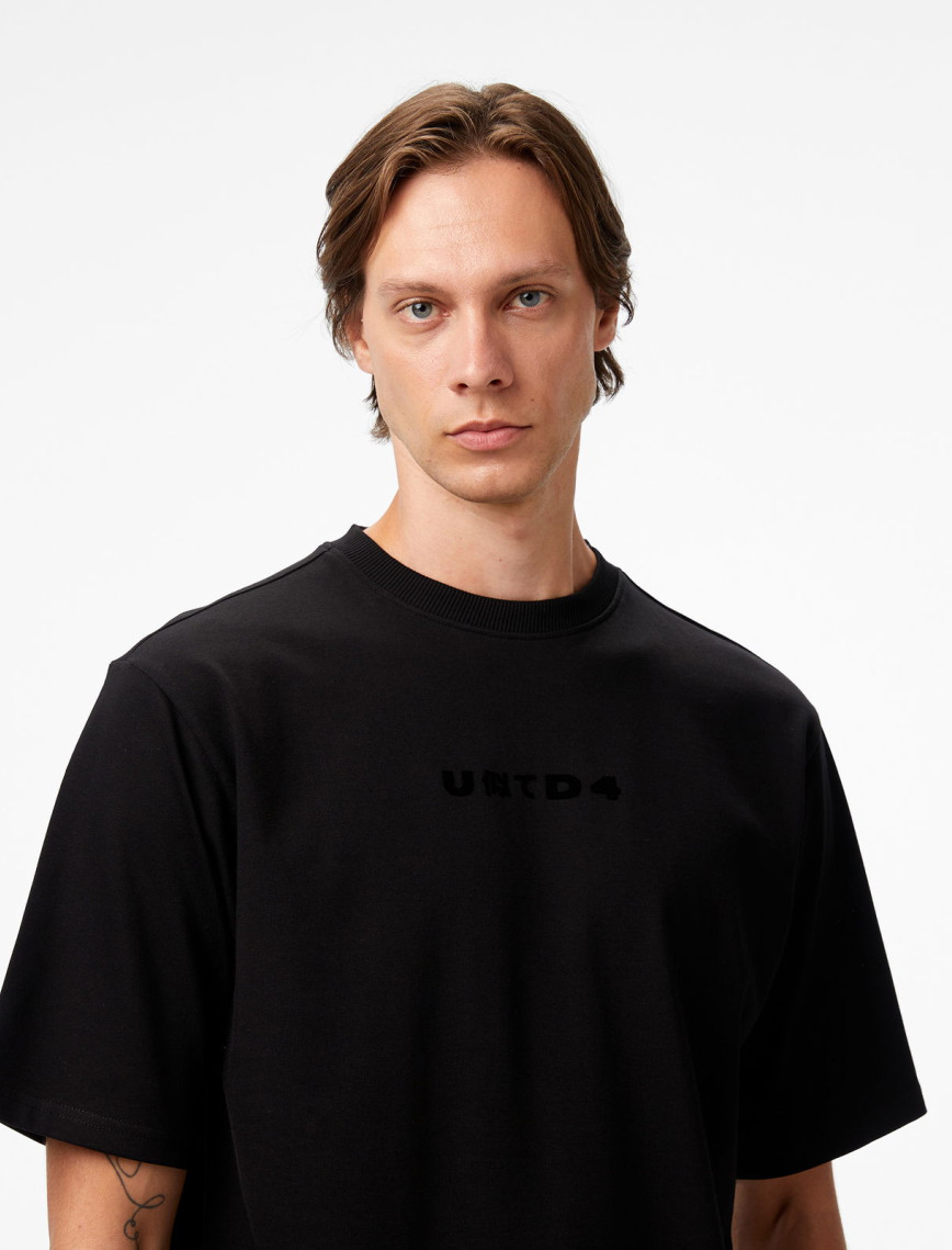 UNITED4 Erkek Siyah T-Shirt UNITED4 Erkek Siyah T-Shirt