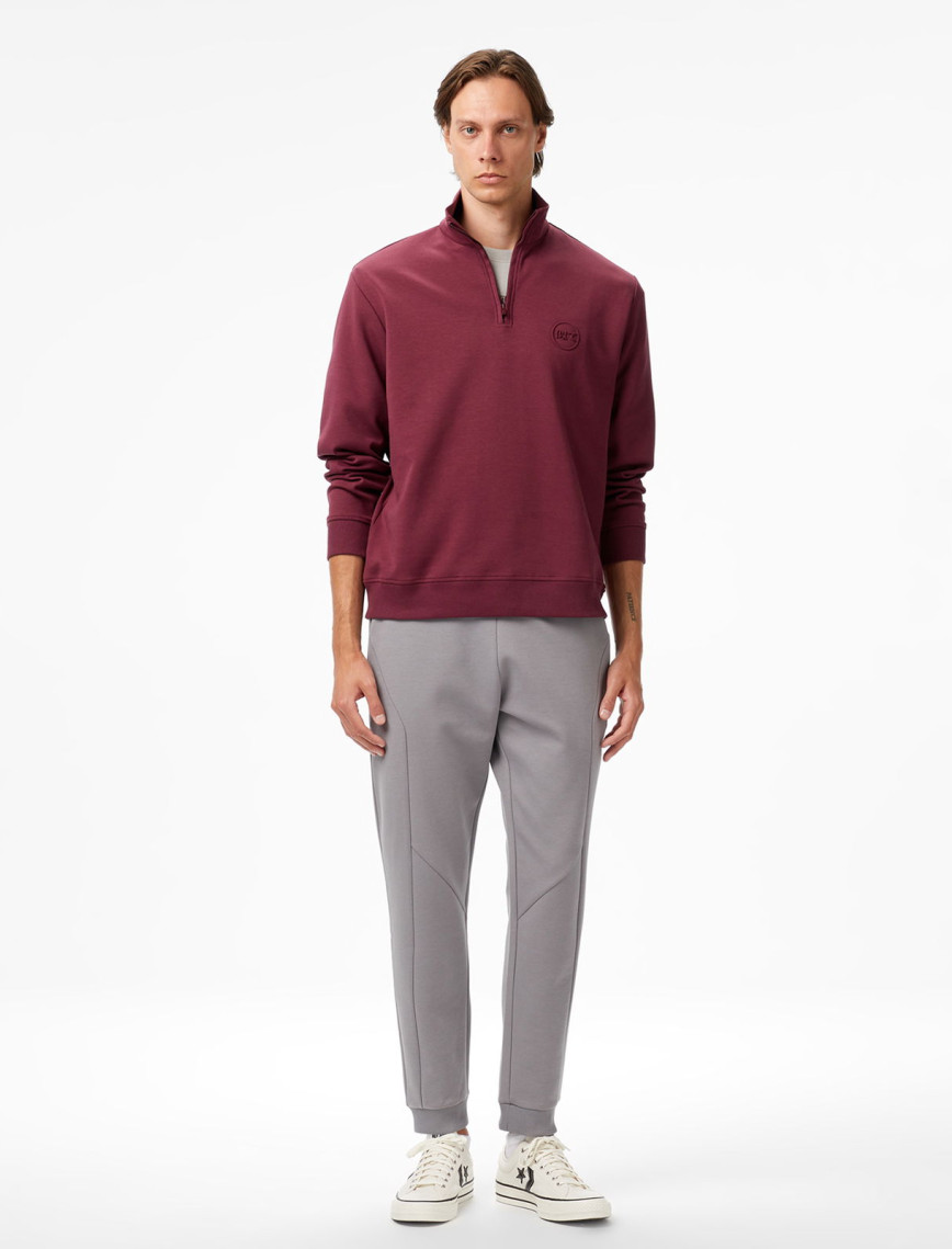 UNITED4 Classic Erkek Bordo Sweatshirt