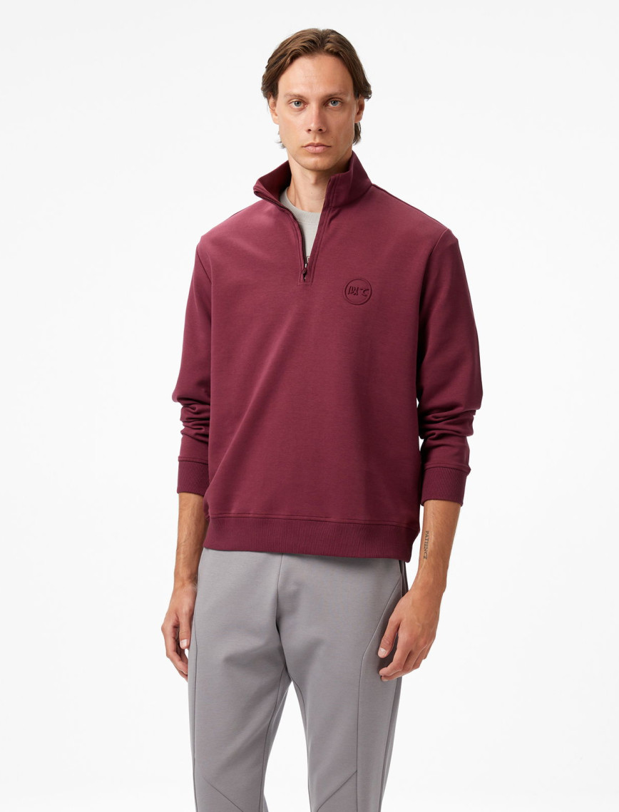 UNITED4 Classic Erkek Bordo Sweatshirt