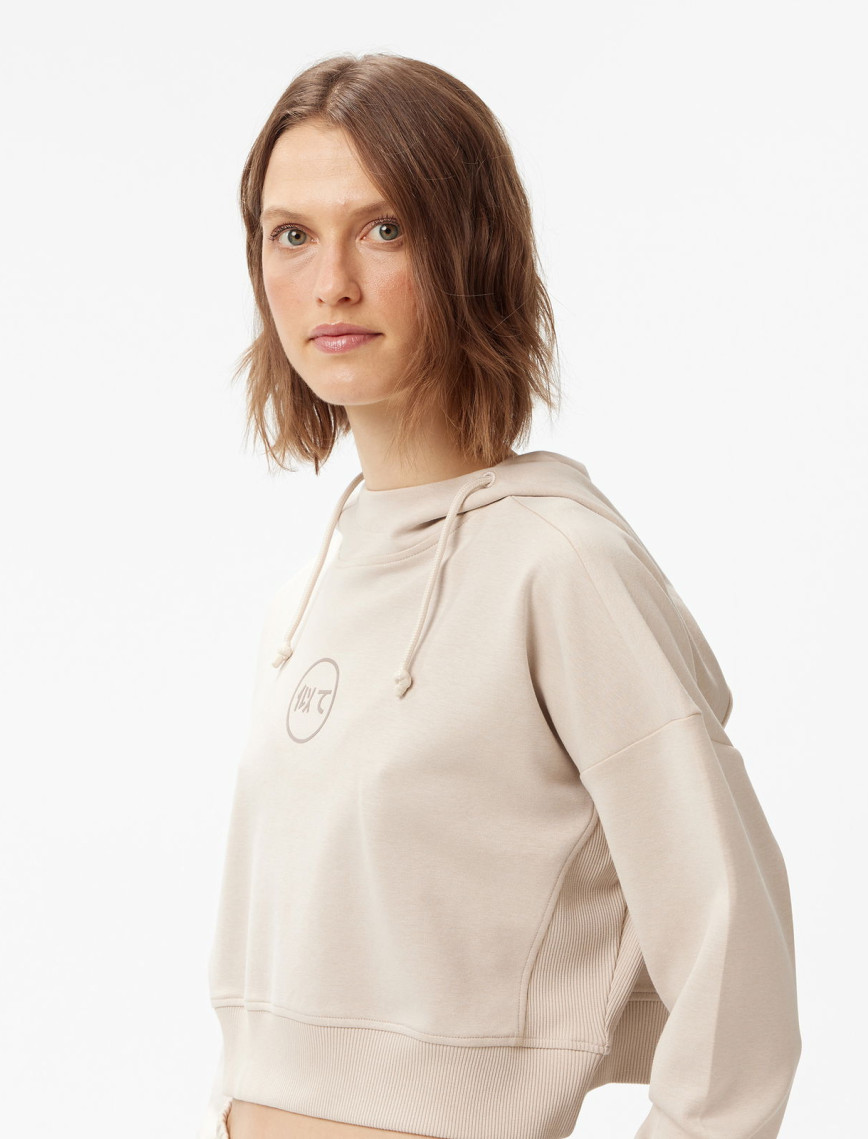 UNITED4 Classic Kadın Gri Hoodie UNITED4 Classic Kadın Gri Hoodie