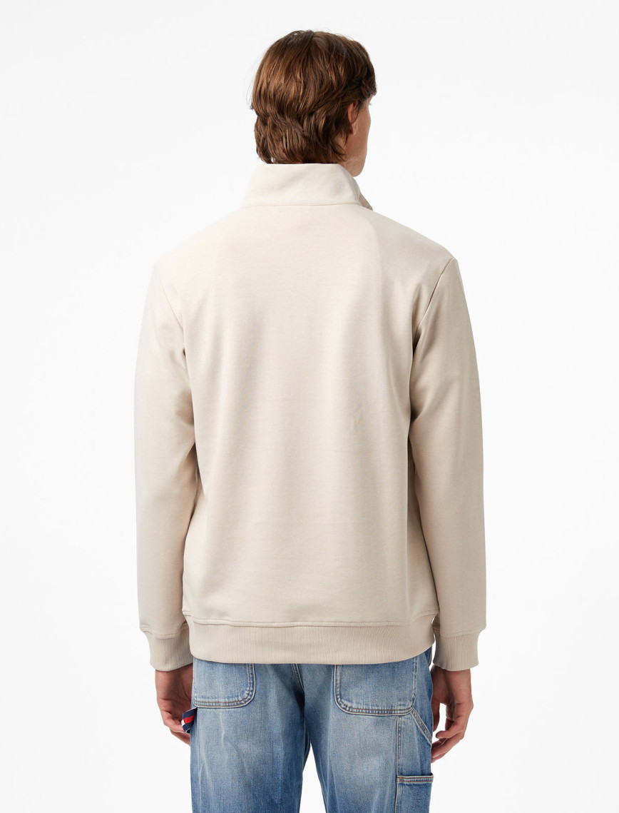 UNITED4 Classic Erkek Bej Sweatshirt