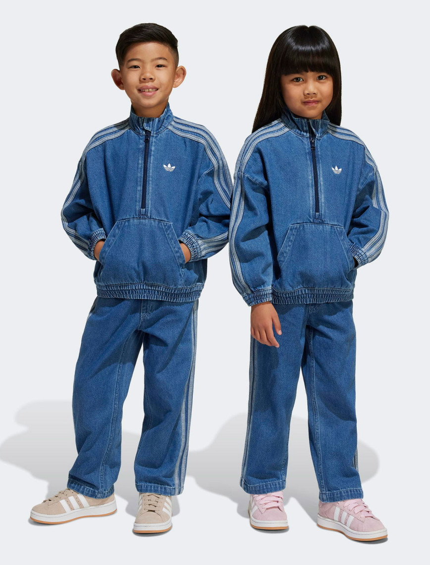 adidas Denim Set Çocuk Mavi Eşofman Takımı adidas Denim Set Çocuk Mavi Eşofman Takımı