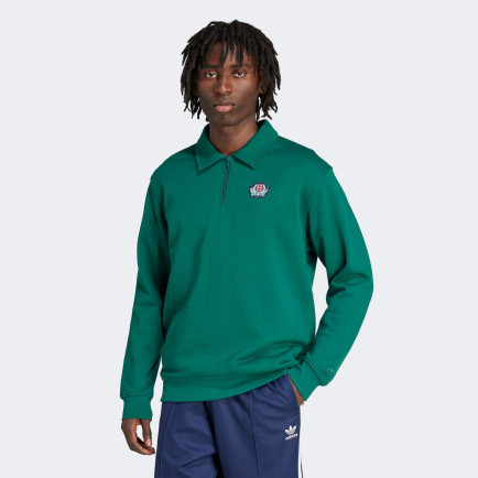 adidas Graphic Half Z Erkek Yeşil Sweatshirt adidas Graphic Half Z Erkek Yeşil Sweatshirt