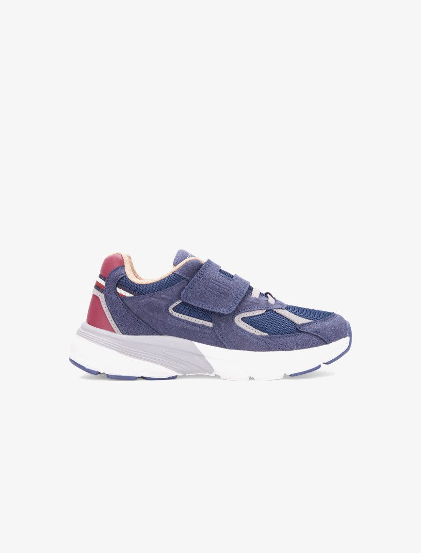 Tommy Hilfiger Flag Low Cut Lace Up Velcro Çocuk Mavi Sneaker Tommy Hilfiger Flag Low Cut Lace Up Velcro Çocuk Mavi Sneaker