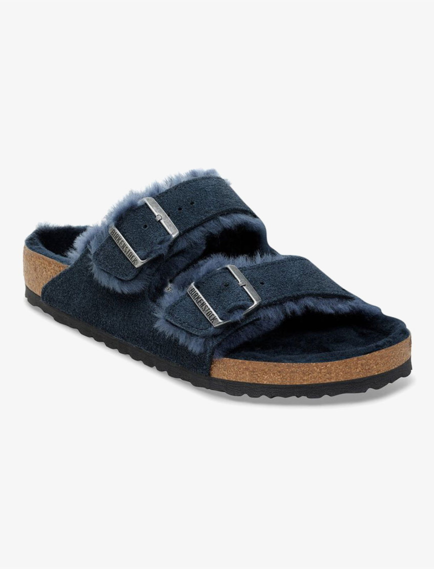 Birkenstock Arizona VL Shearling Kadın Lacivert Terlik Birkenstock Arizona VL Shearling Kadın Lacivert Terlik