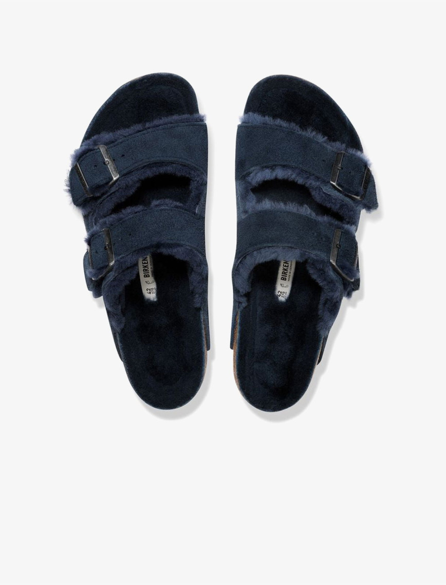 Birkenstock Arizona VL Shearling Kadın Lacivert Terlik Birkenstock Arizona VL Shearling Kadın Lacivert Terlik
