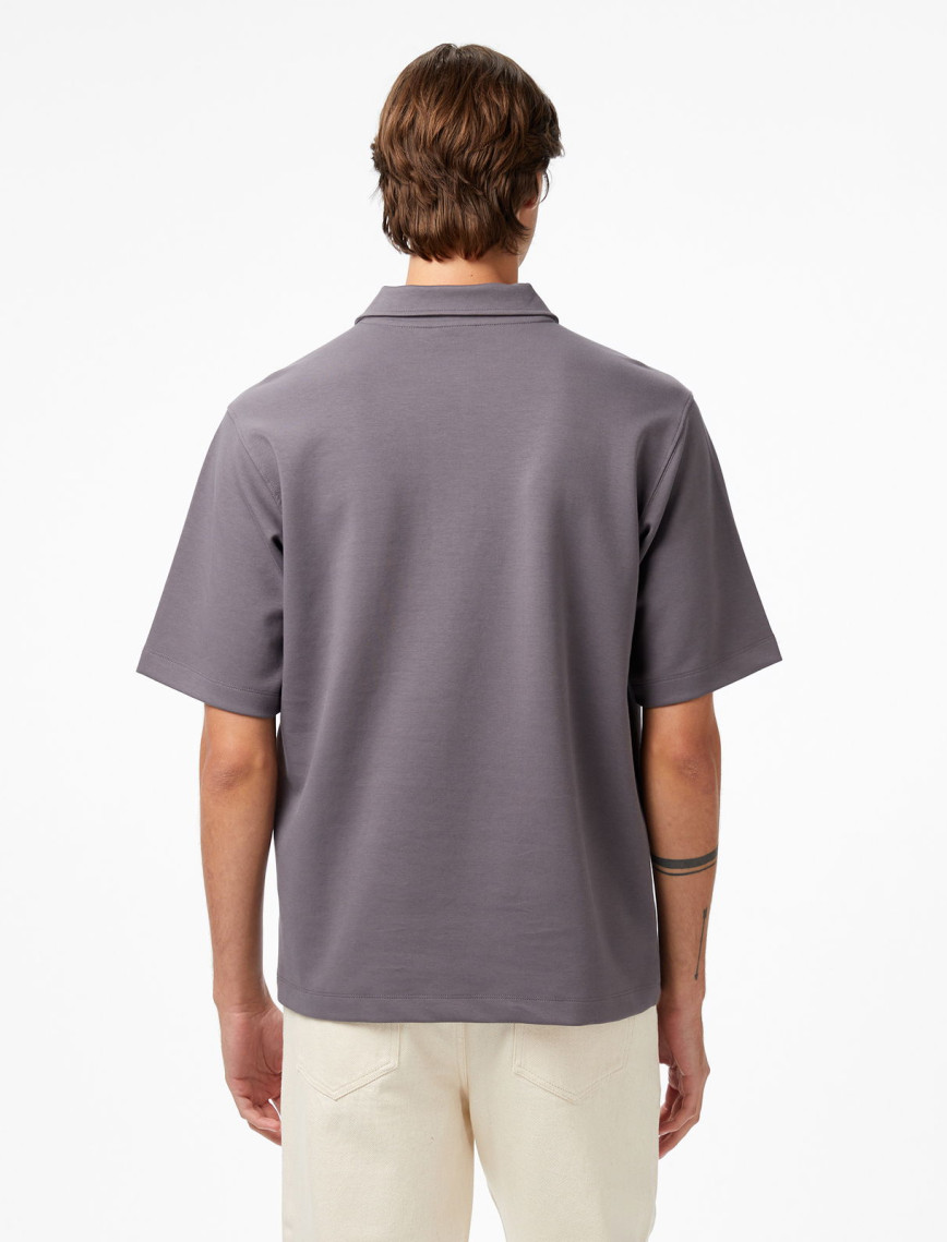 UNITED4 Classic Erkek Gri Polo UNITED4 Classic Erkek Gri Polo