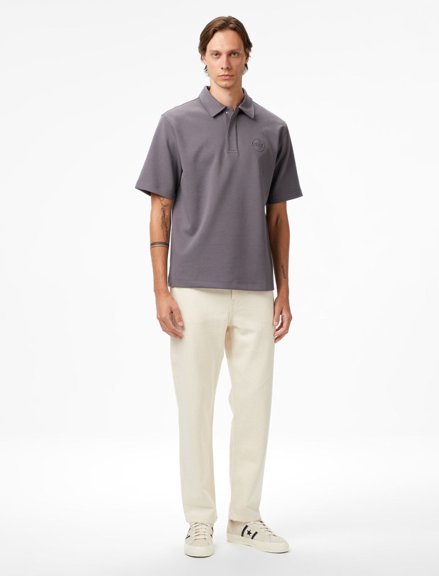 UNITED4 Classic Erkek Gri Polo UNITED4 Classic Erkek Gri Polo