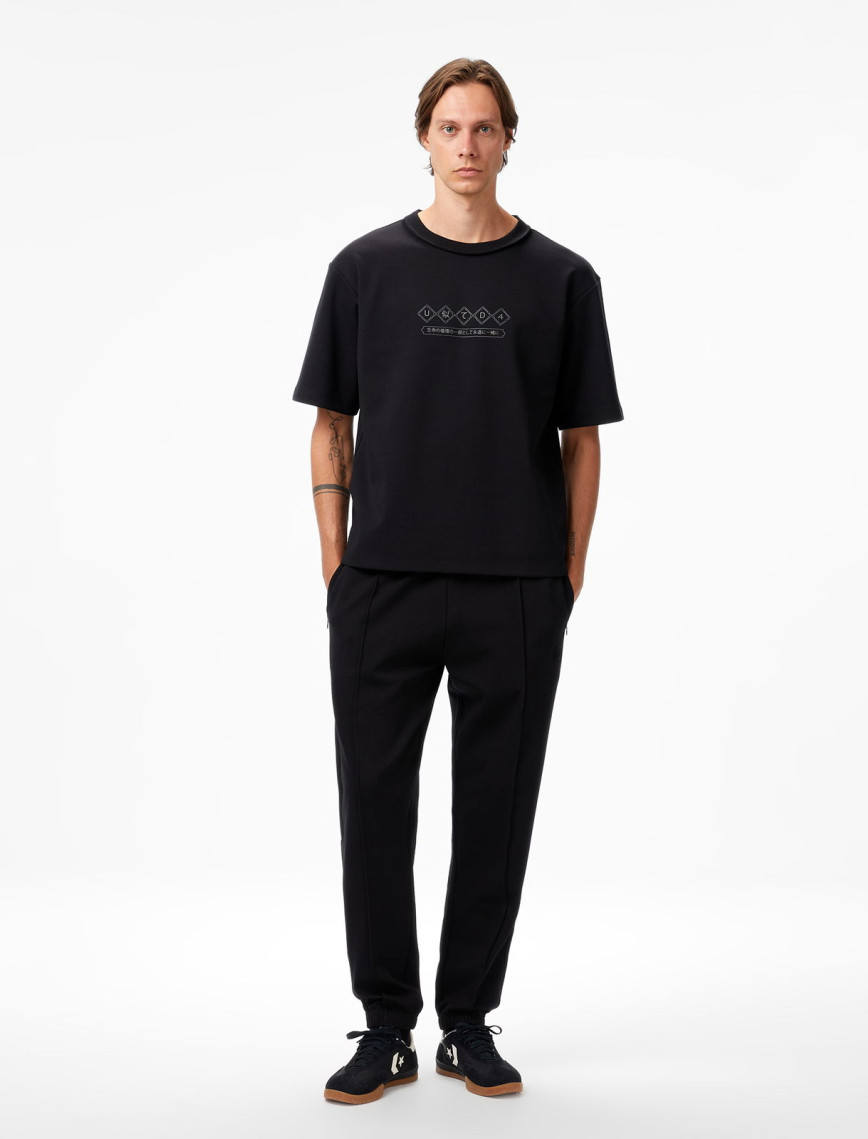 UNITED4 Classic Erkek Siyah T-Shirt UNITED4 Classic Erkek Siyah T-Shirt