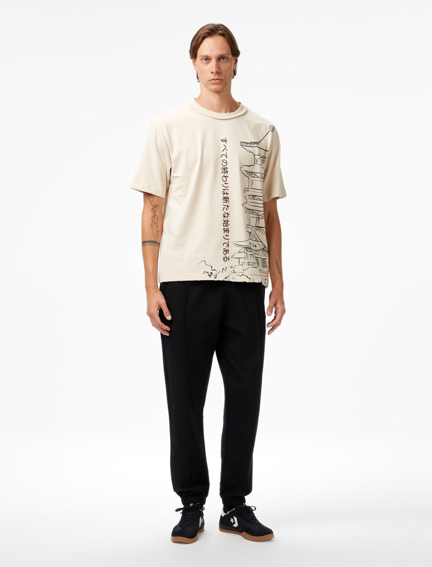 UNITED4 Classic Erkek Krem T-Shirt UNITED4 Classic Erkek Krem T-Shirt