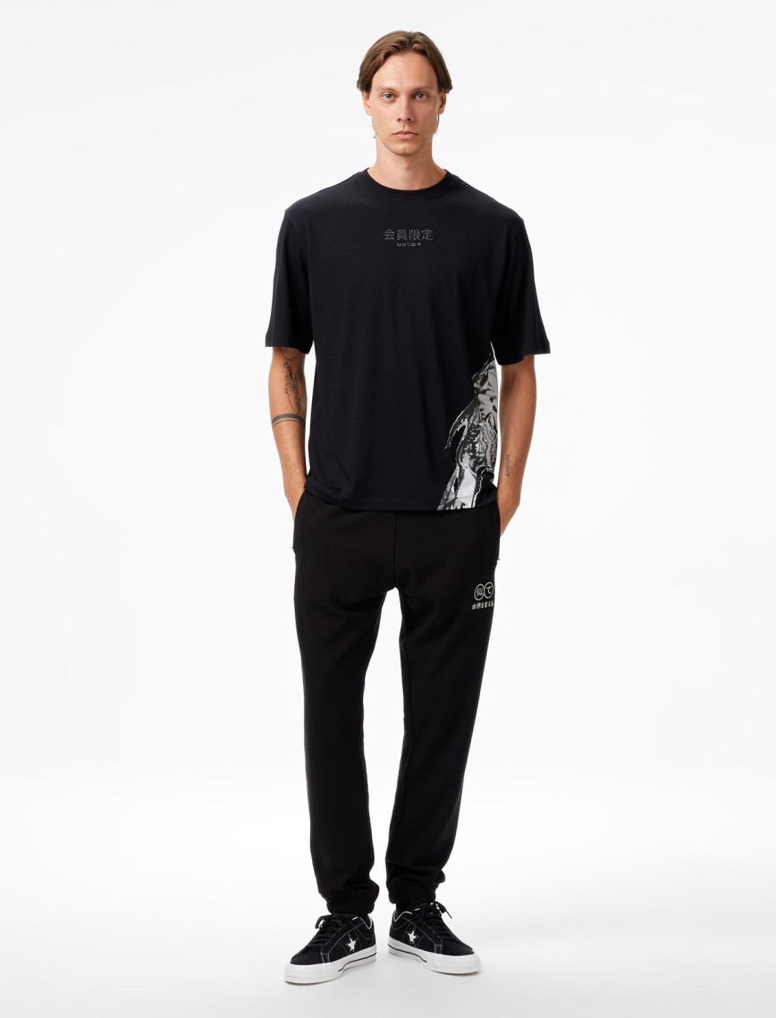 UNITED4 Classic Erkek Siyah T-Shirt UNITED4 Classic Erkek Siyah T-Shirt