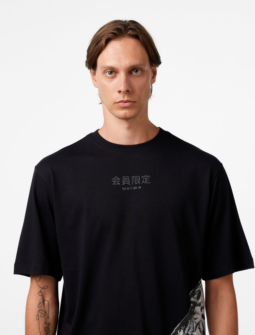 UNITED4 Classic Erkek Siyah T-Shirt UNITED4 Classic Erkek Siyah T-Shirt