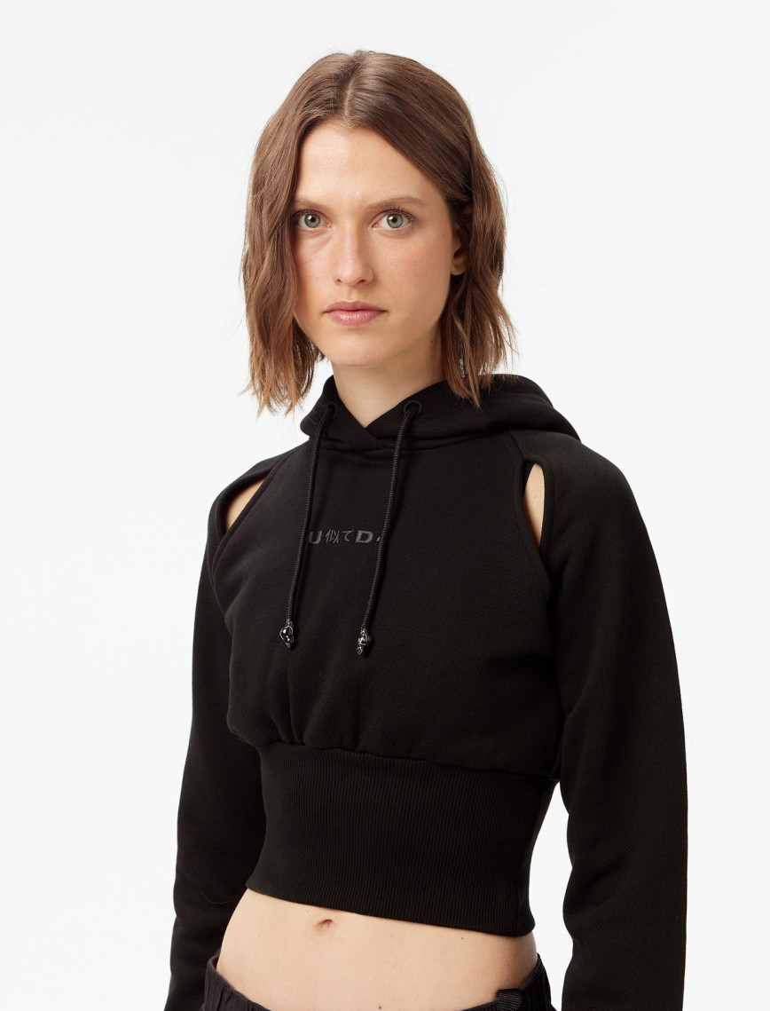 UNITED4 Classic Kadın Siyah Sweatshirt UNITED4 Classic Kadın Siyah Sweatshirt