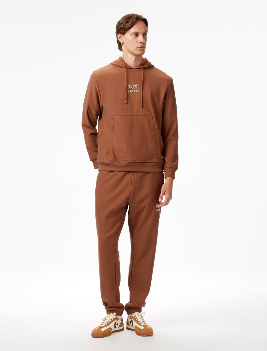 UNITED4 Classic Erkek Kahverengi Sweatshirt UNITED4 Classic Erkek Kahverengi Sweatshirt