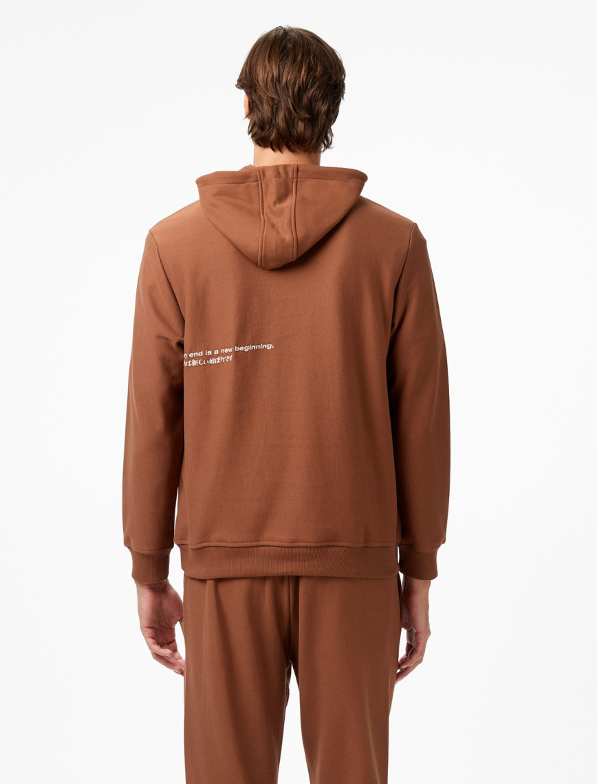 UNITED4 Classic Erkek Kahverengi Sweatshirt UNITED4 Classic Erkek Kahverengi Sweatshirt