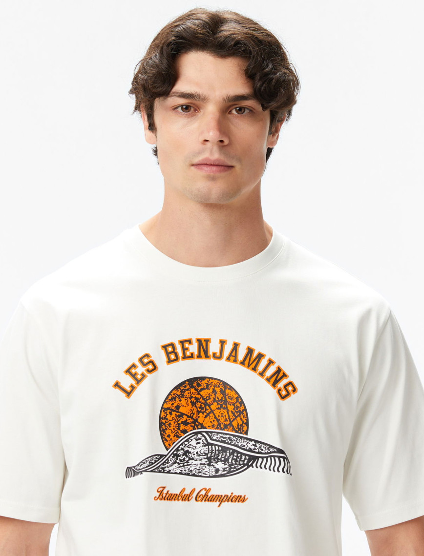 Les Benjamins Erkek Beyaz T-Shirt Les Benjamins Erkek Beyaz T-Shirt