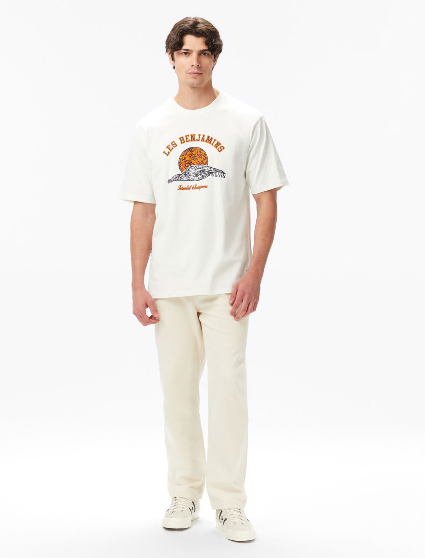 Les Benjamins Erkek Beyaz T-Shirt Les Benjamins Erkek Beyaz T-Shirt