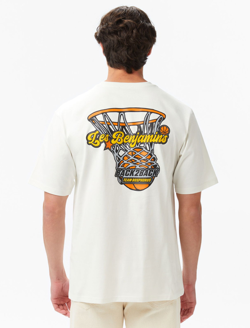 Les Benjamins Erkek Beyaz T-Shirt Les Benjamins Erkek Beyaz T-Shirt