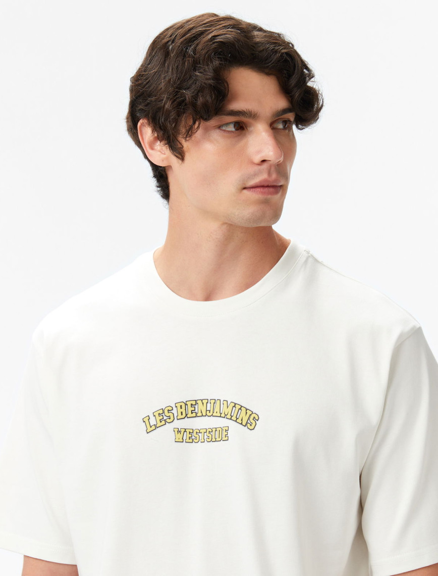 Les Benjamins Erkek Beyaz T-Shirt Les Benjamins Erkek Beyaz T-Shirt