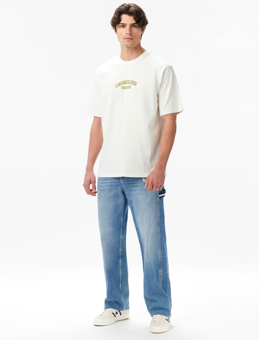 Les Benjamins Erkek Beyaz T-Shirt Les Benjamins Erkek Beyaz T-Shirt