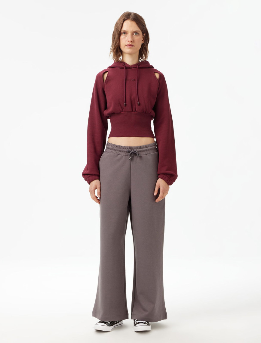 UNITED4 Classic Kadın Bordo Sweatshirt