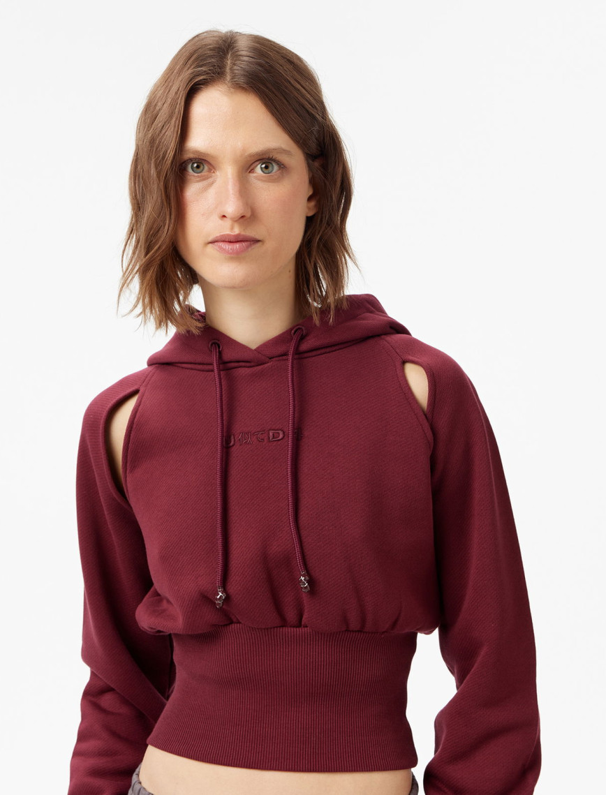 UNITED4 Classic Kadın Bordo Sweatshirt