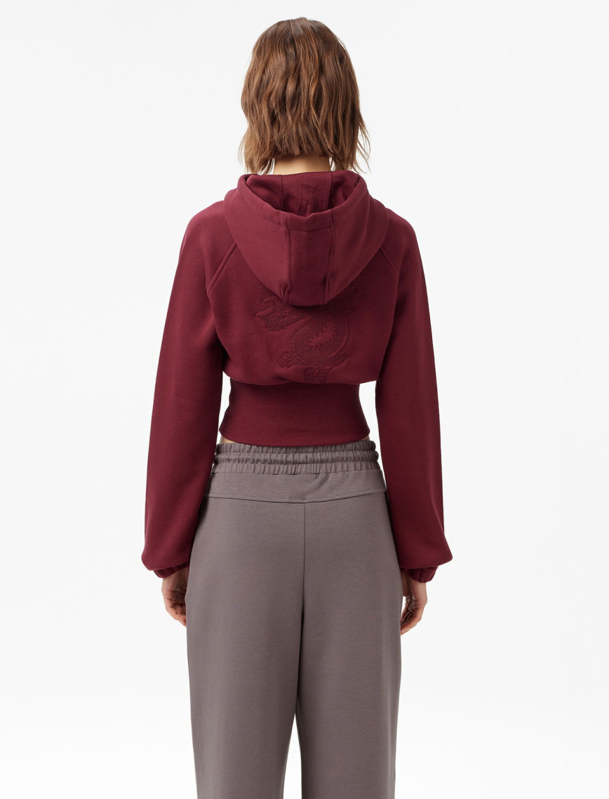 UNITED4 Classic Kadın Bordo Sweatshirt