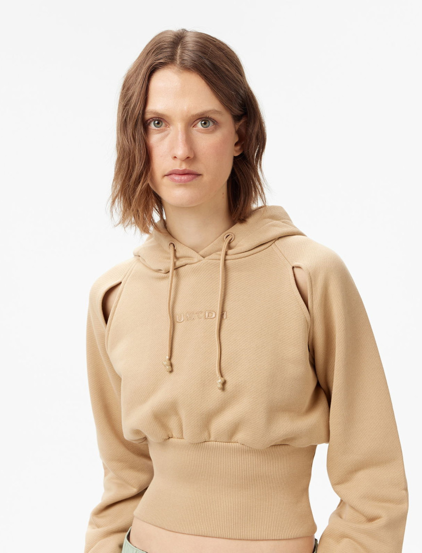 UNITED4 Classic Kadın Sarı Sweatshirt UNITED4 Classic Kadın Sarı Sweatshirt