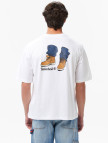Timberland 'My Boots'' Short Sleeve Erkek Beyaz T-Shirt