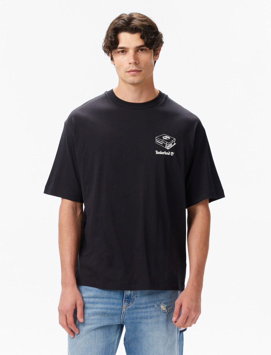 Timberland 'My Boots'' Short Sleeve Erkek Siyah T-Shirt Timberland 'My Boots'' Short Sleeve Erkek Siyah T-Shirt
