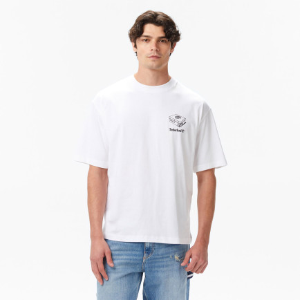 Timberland 'My Boots'' Short Sleeve Erkek Beyaz T-Shirt Timberland 'My Boots'' Short Sleeve Erkek Beyaz T-Shirt