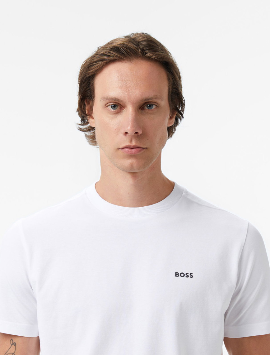 Boss Erkek Beyaz T-Shirt Boss Erkek Beyaz T-Shirt
