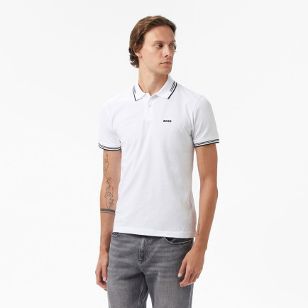 Boss Paul Erkek Beyaz Polo Boss Paul Erkek Beyaz Polo