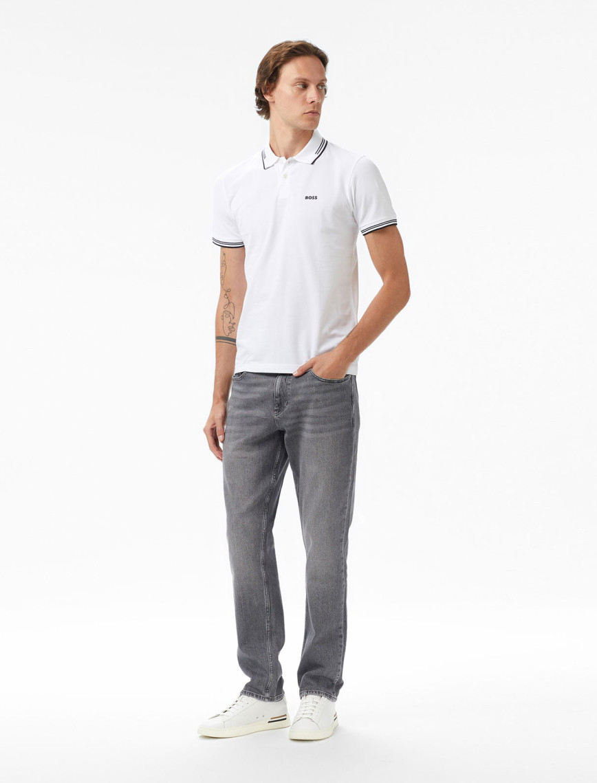 Boss Paul Erkek Beyaz Polo Boss Paul Erkek Beyaz Polo