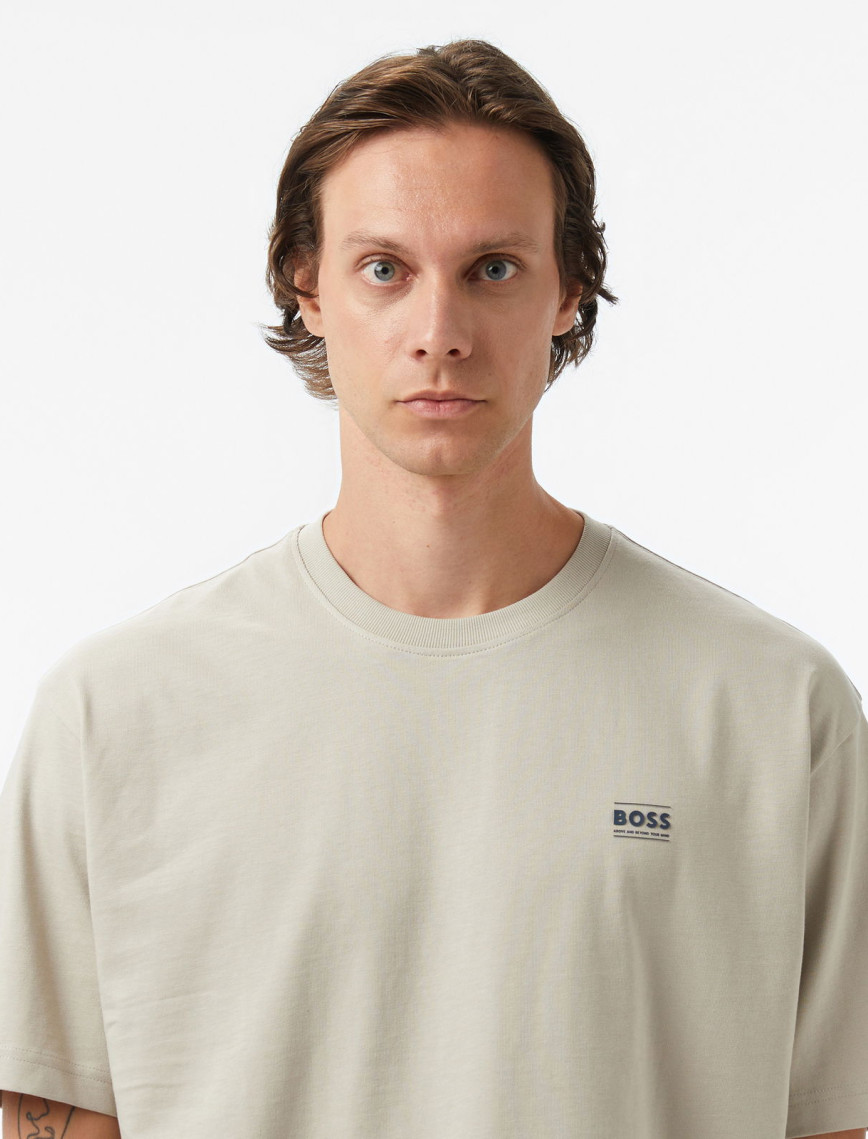Boss Erkek Açık Bej T-Shirt Boss Erkek Açık Bej T-Shirt