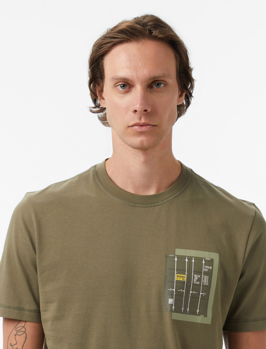 Boss Container Erkek Açık Yeşil T-Shirt