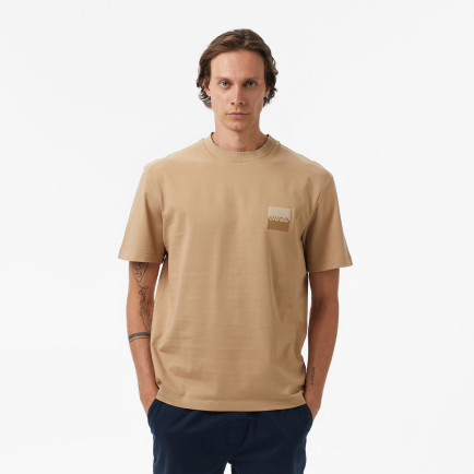 Hugo Dusplito Erkek Bej T-Shirt Hugo Dusplito Erkek Bej T-Shirt
