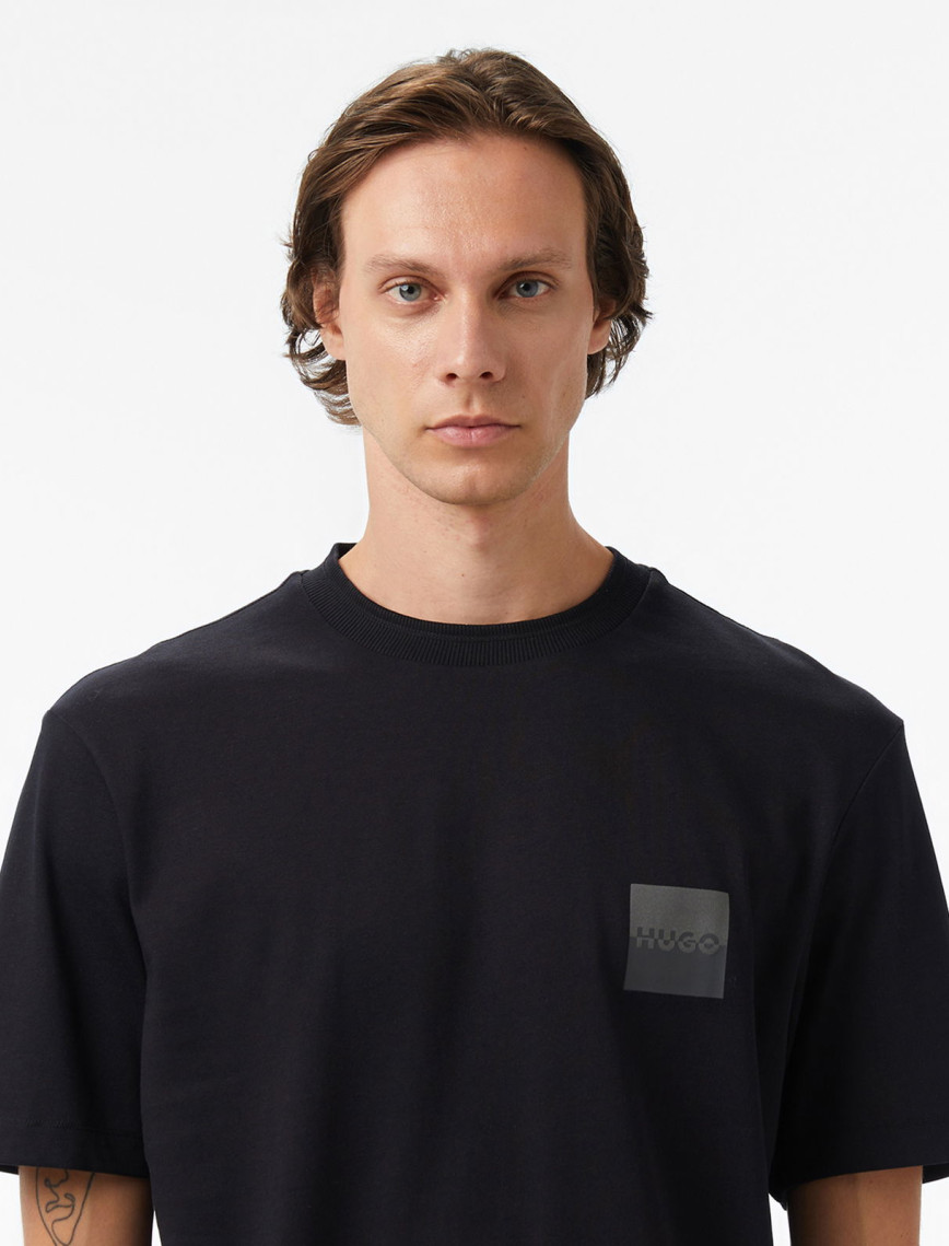 Hugo Dusplito Erkek Siyah T-Shirt Hugo Dusplito Erkek Siyah T-Shirt
