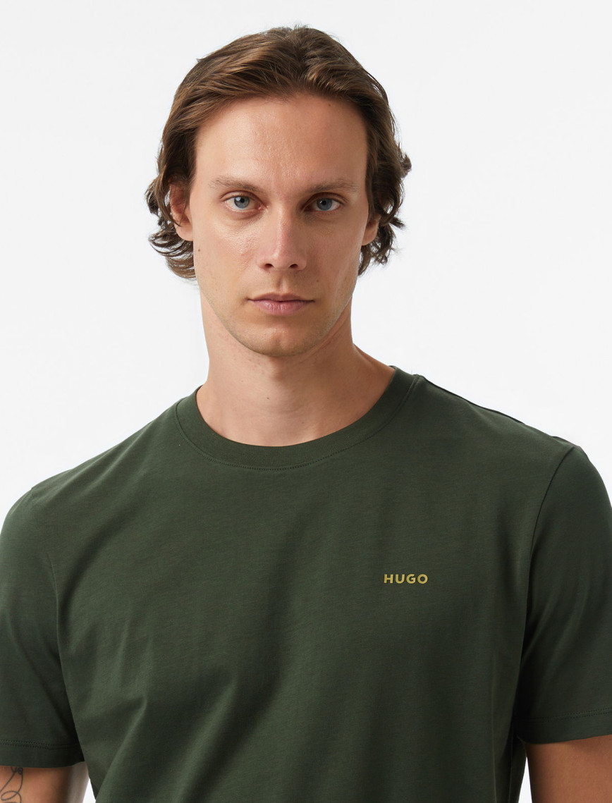 Hugo Dero 222 Erkek Koyu Yeşil T-Shirt Hugo Dero 222 Erkek Koyu Yeşil T-Shirt