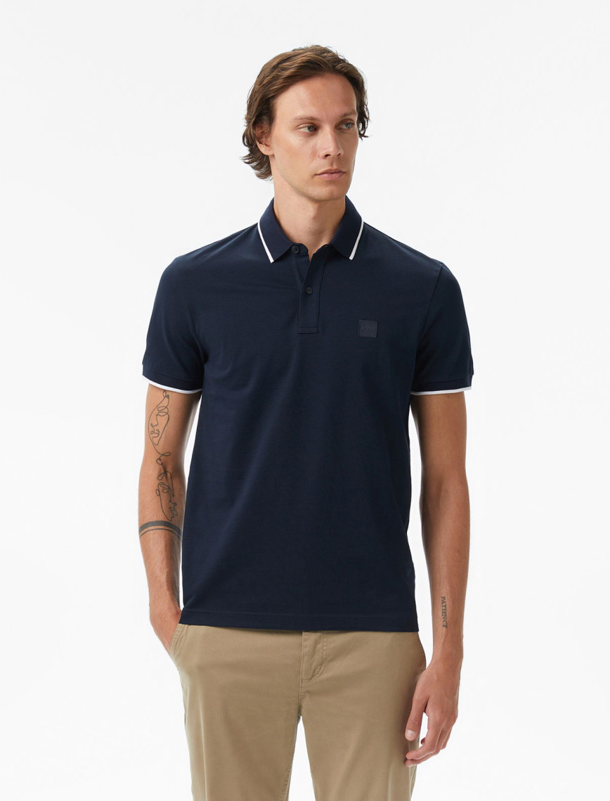 Boss Passertip Erkek Mavi Polo Boss Passertip Erkek Mavi Polo