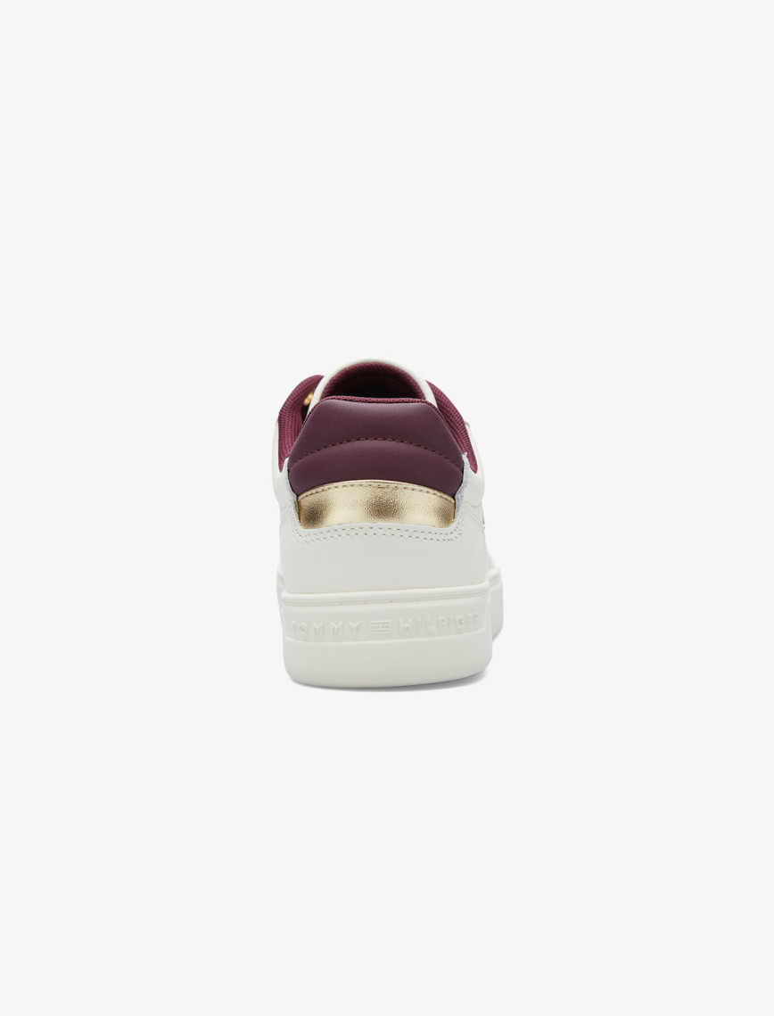 Tommy Hilfiger Essential Elevated Court Kadın Beyaz Sneaker Tommy Hilfiger Essential Elevated Court Kadın Beyaz Sneaker