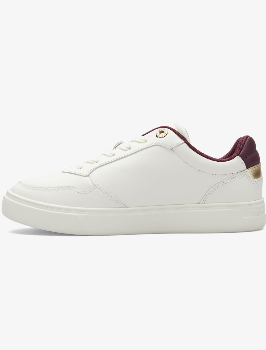 Tommy Hilfiger Essential Elevated Court Kadın Beyaz Sneaker Tommy Hilfiger Essential Elevated Court Kadın Beyaz Sneaker