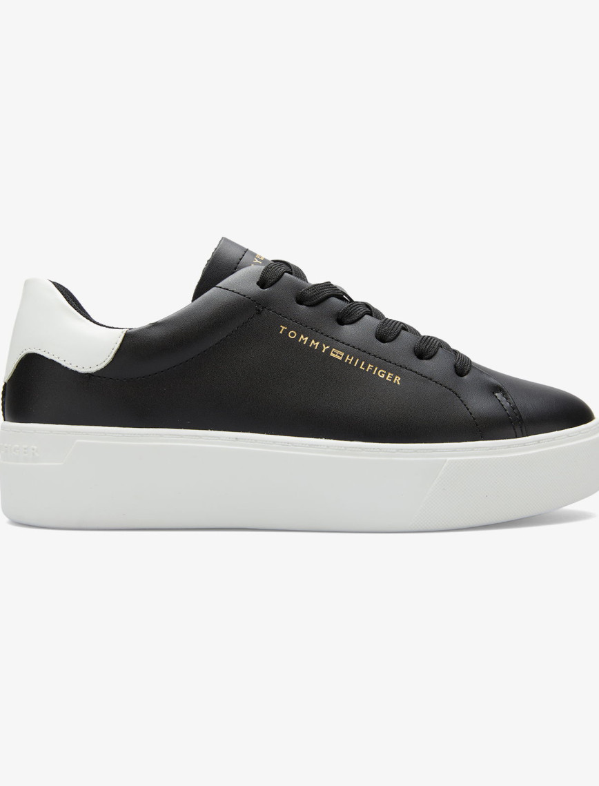 Tommy Hilfiger Platform Cupsole Patent Kadın Siyah Sneaker Tommy Hilfiger Platform Cupsole Patent Kadın Siyah Sneaker