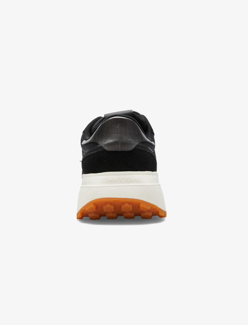 Tommy Jeans Cleated Runner Kadın Siyah Sneaker