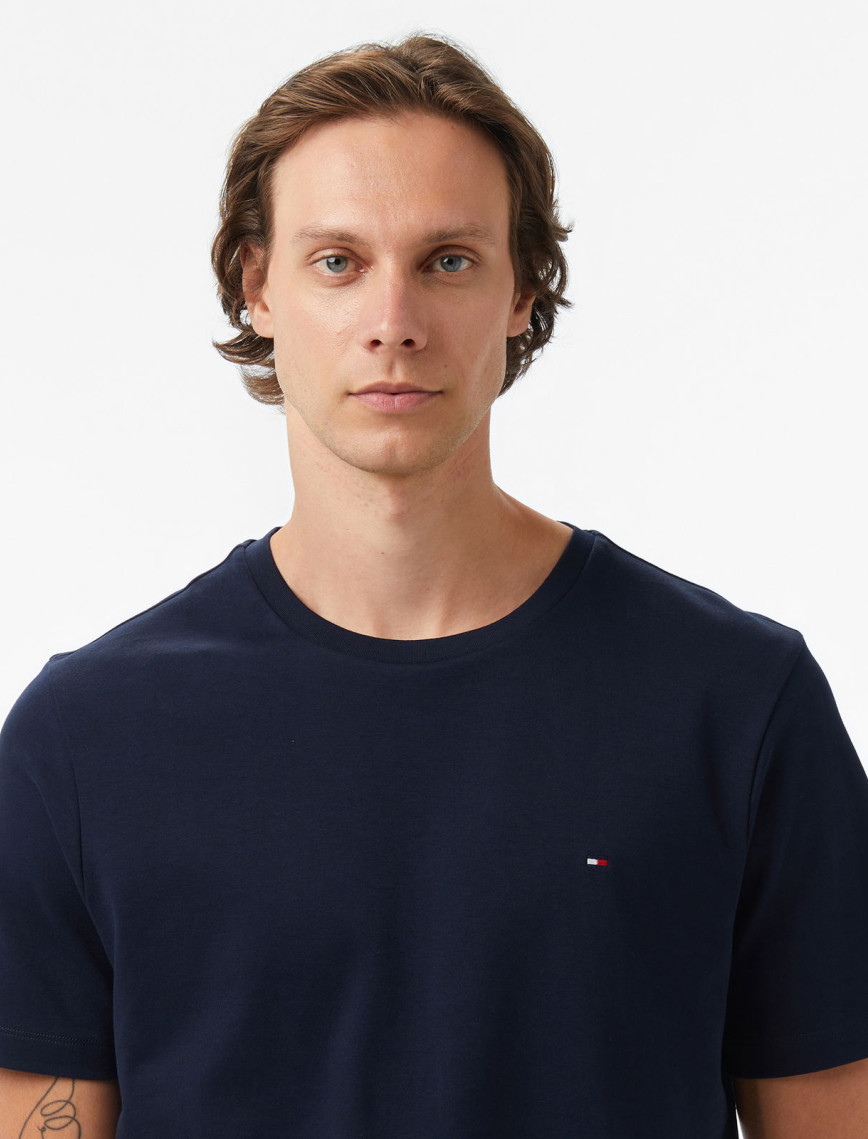 Tommy Hilfiger Light Interlock Erkek Mavi T-Shirt Tommy Hilfiger Light Interlock Erkek Mavi T-Shirt