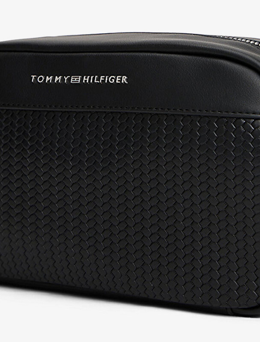 Tommy Hilfiger Woven Erkek Siyah Tıraş Çantası Tommy Hilfiger Woven Erkek Siyah Tıraş Çantası