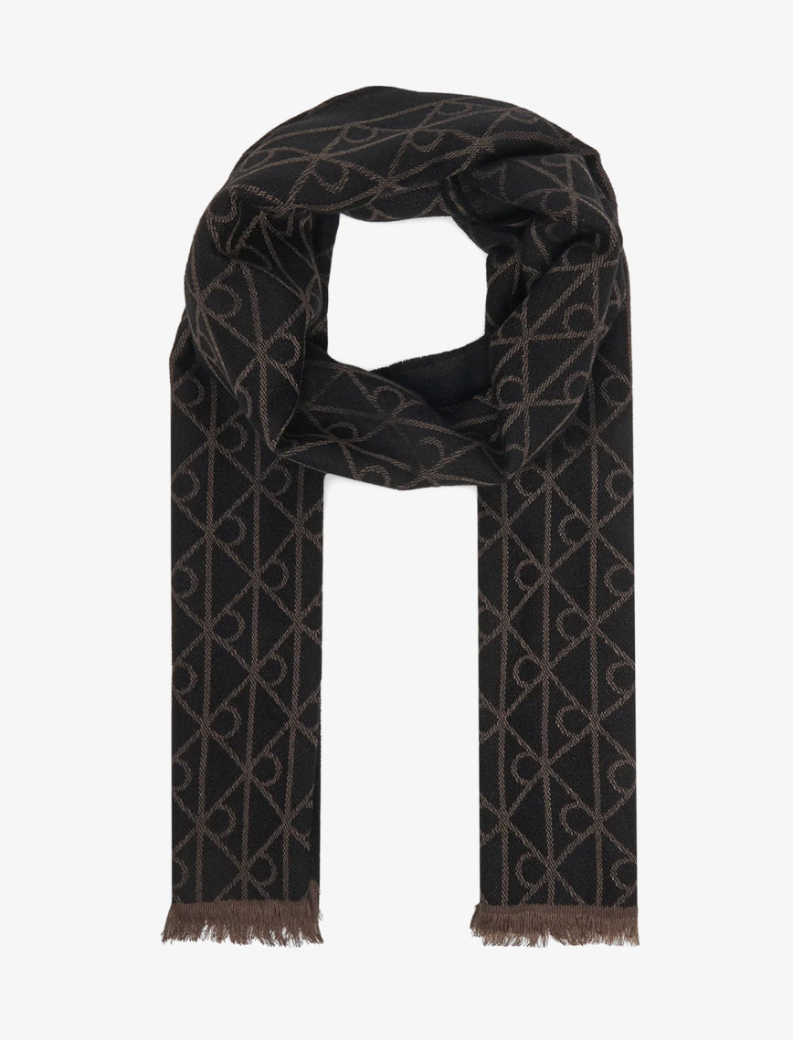 Calvin Klein Emblem Tonal Wool Erkek Gri Atkı Calvin Klein Emblem Tonal Wool Erkek Gri Atkı