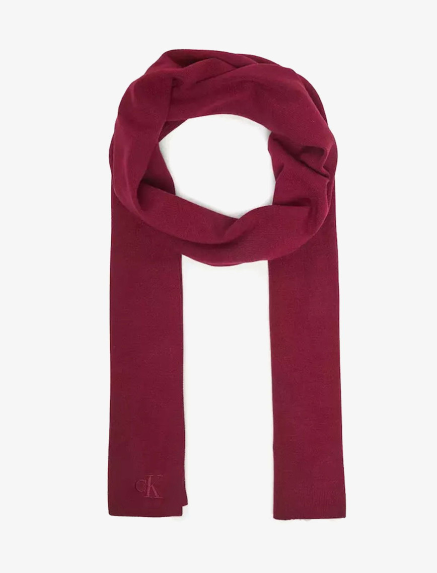 Calvin Klein Fine Rib Erkek Kırmızı Atkı Calvin Klein Fine Rib Erkek Kırmızı Atkı