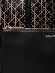 Calvin Klein Emblem Aop Tote Pouch Kadın Siyah Çanta