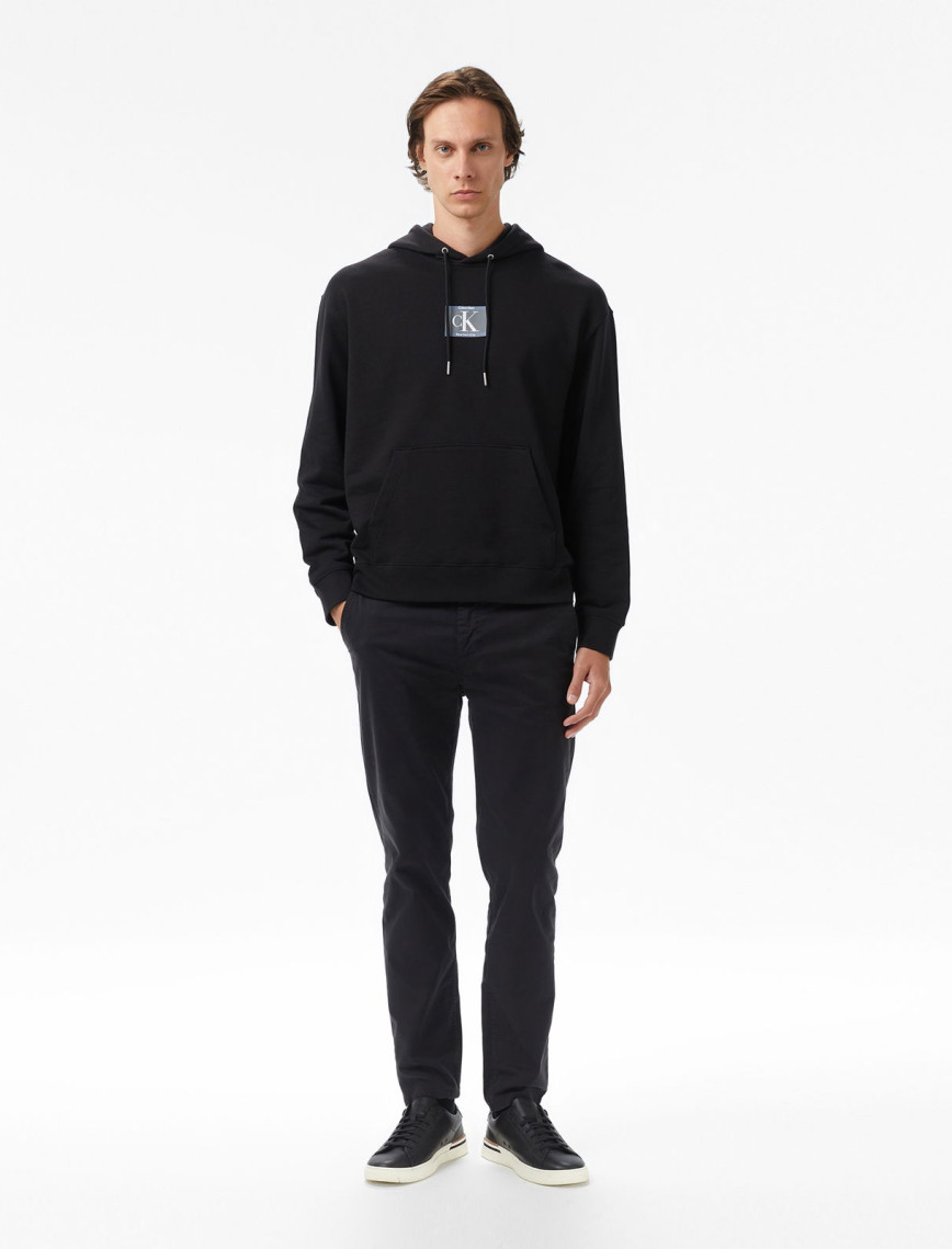 Calvin Klein Terry Box Graphic Erkek Siyah Sweatshirt Calvin Klein Terry Box Graphic Erkek Siyah Sweatshirt